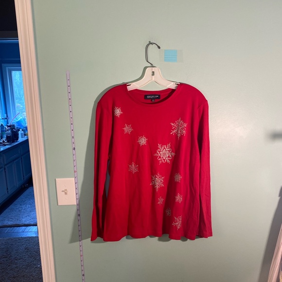 ❄️Jones New York Women’s Snowflake Tee❄️ - Picture 1 of 5